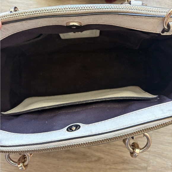 Coach Mini Christie Carryall Bag F58291 | Beige Coated Canvas | Crossbody Strap - Picture 12 of 15